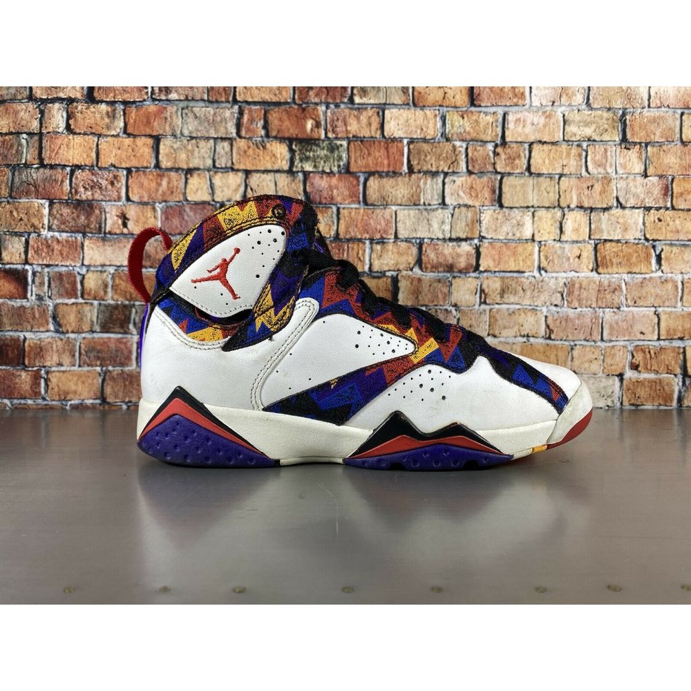 Nike Air Jordan Retro 7 Shoes Nothing But Net Ugly Sweater Size 5.5Y 304774-142